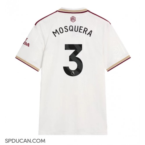 Muški Nogometni Dres Arsenal Cristhian Mosquera #3 Rezervni 2025-26 Kratak Rukav